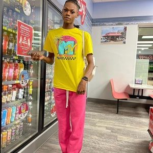 Yellow MTV Graphic Tee